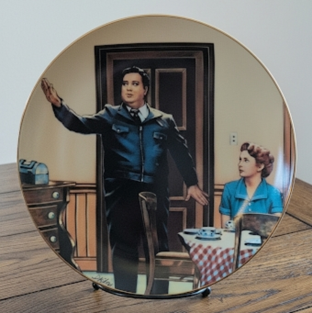 Vintage 1987 "Bang! Zoom!" Honeymooners Collector Plate - Hamilton Collection